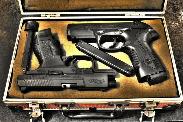 Beretta self-loading pistol. Firearms