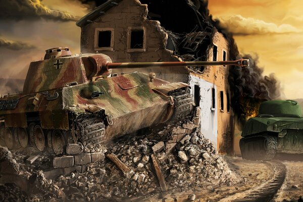 The war with Germany. Tanks of the Patriotic War