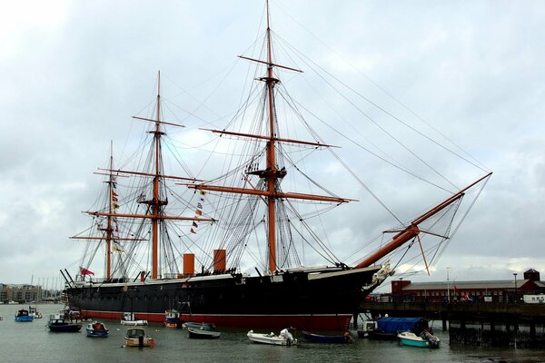 Battleship royal warrior in England