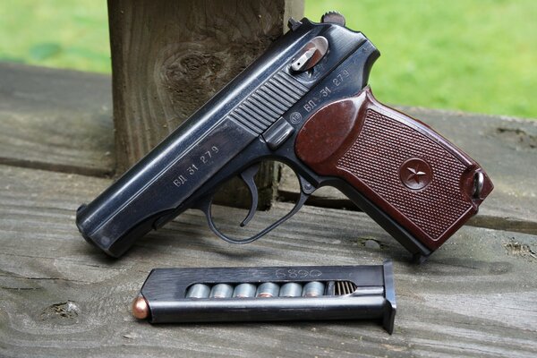 Magazine with cartridges for Makarov pistol