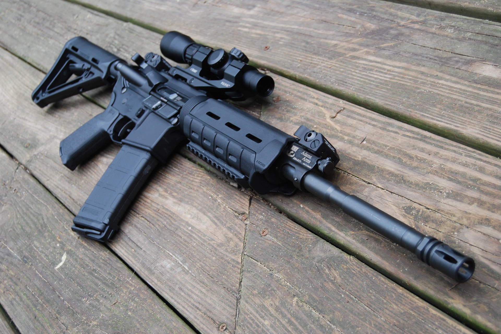 m4 assault rifle hd wallpaper machine ar-15 optics board