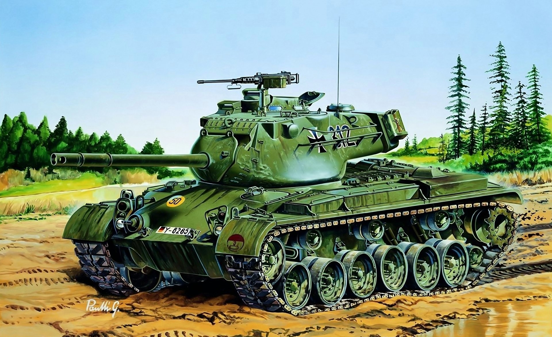 m47 patton carro armato americano germania figura