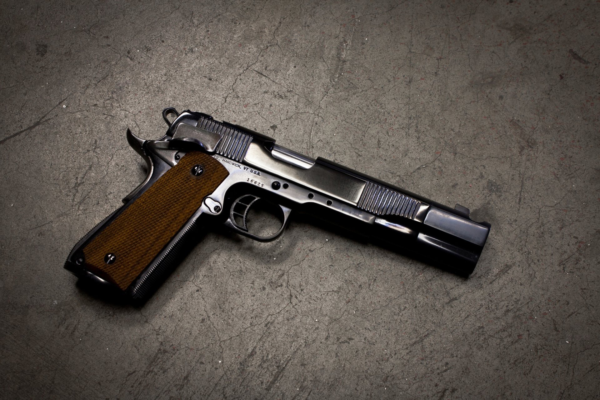 colt m1911 self-loading gun background