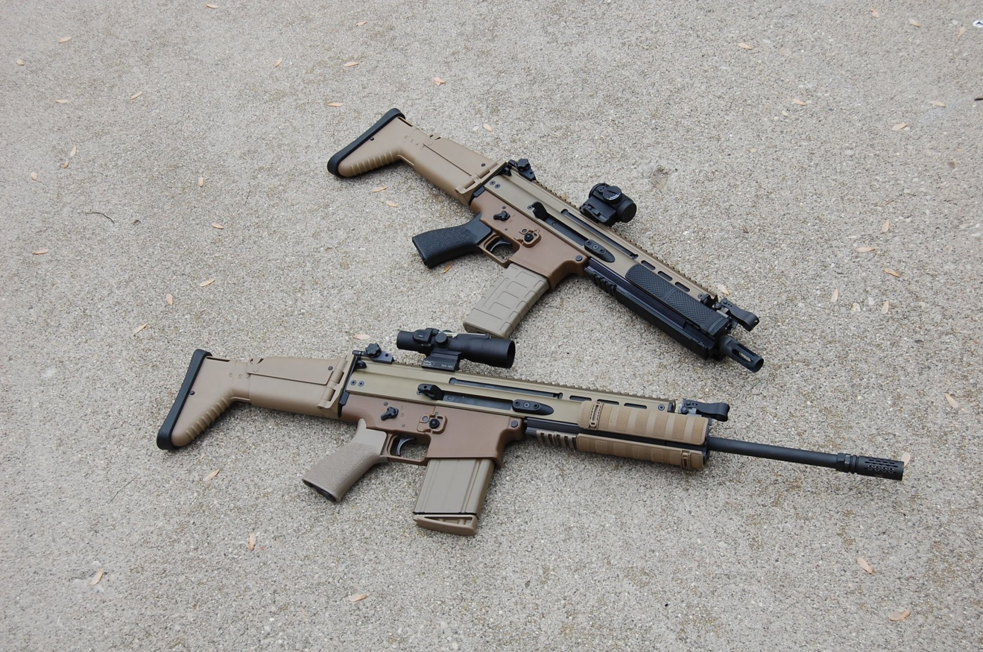 fn scar macchine 2 pezzi asfalto