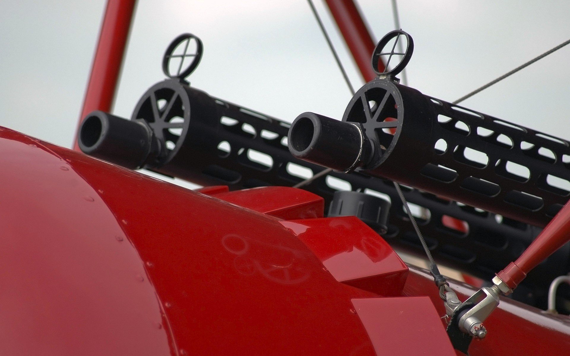 avión barón rojo armas