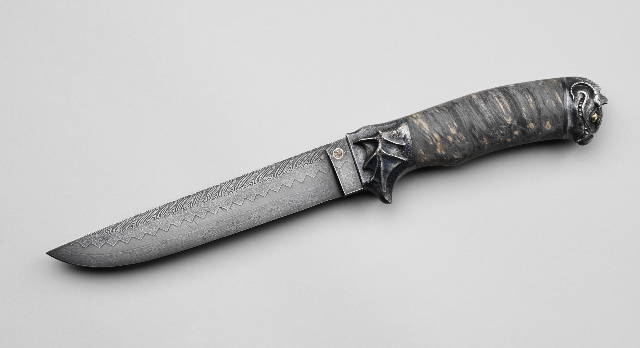 knife weapon pattern damascus steel