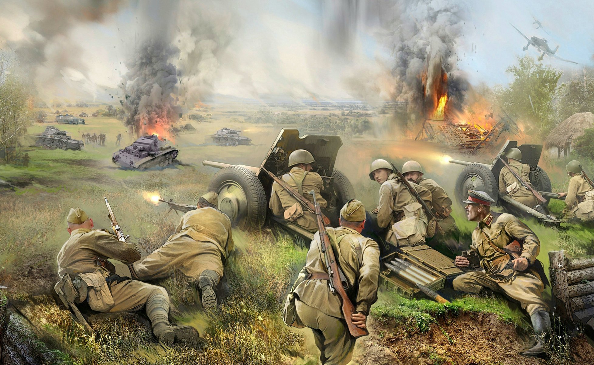 the great patriotic war red army men fight art