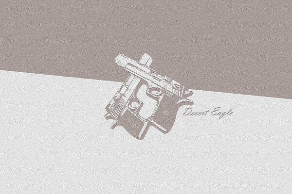 Crossed pistols weapons black and white background