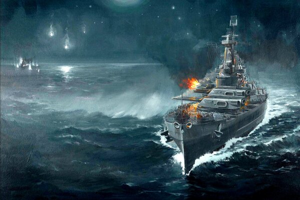 Disegno della nave della linea americana Washington