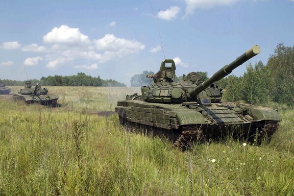 Russian military equipment T-72 tank