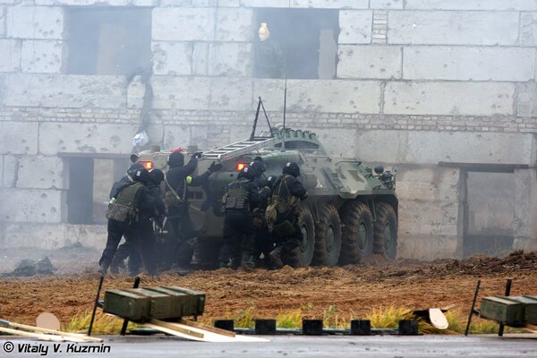 Ejercicios militares de las fuerzas especiales en Rusia