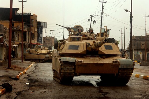 US-Kampfpanzer in Tell Afar