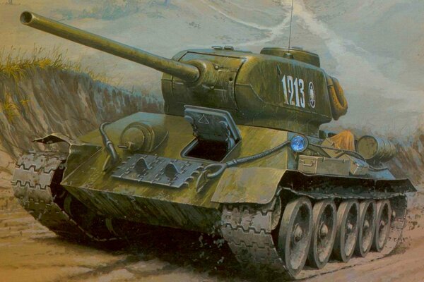 Soviet tank during the Great Patriotic War