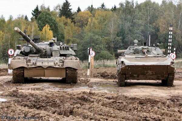 Tanks are not afraid of mud