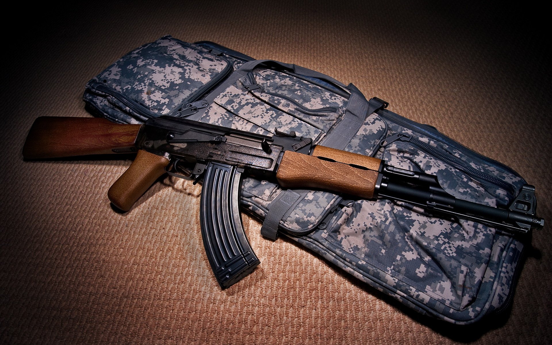 ak-47 rifle de asalto arma ametralladora