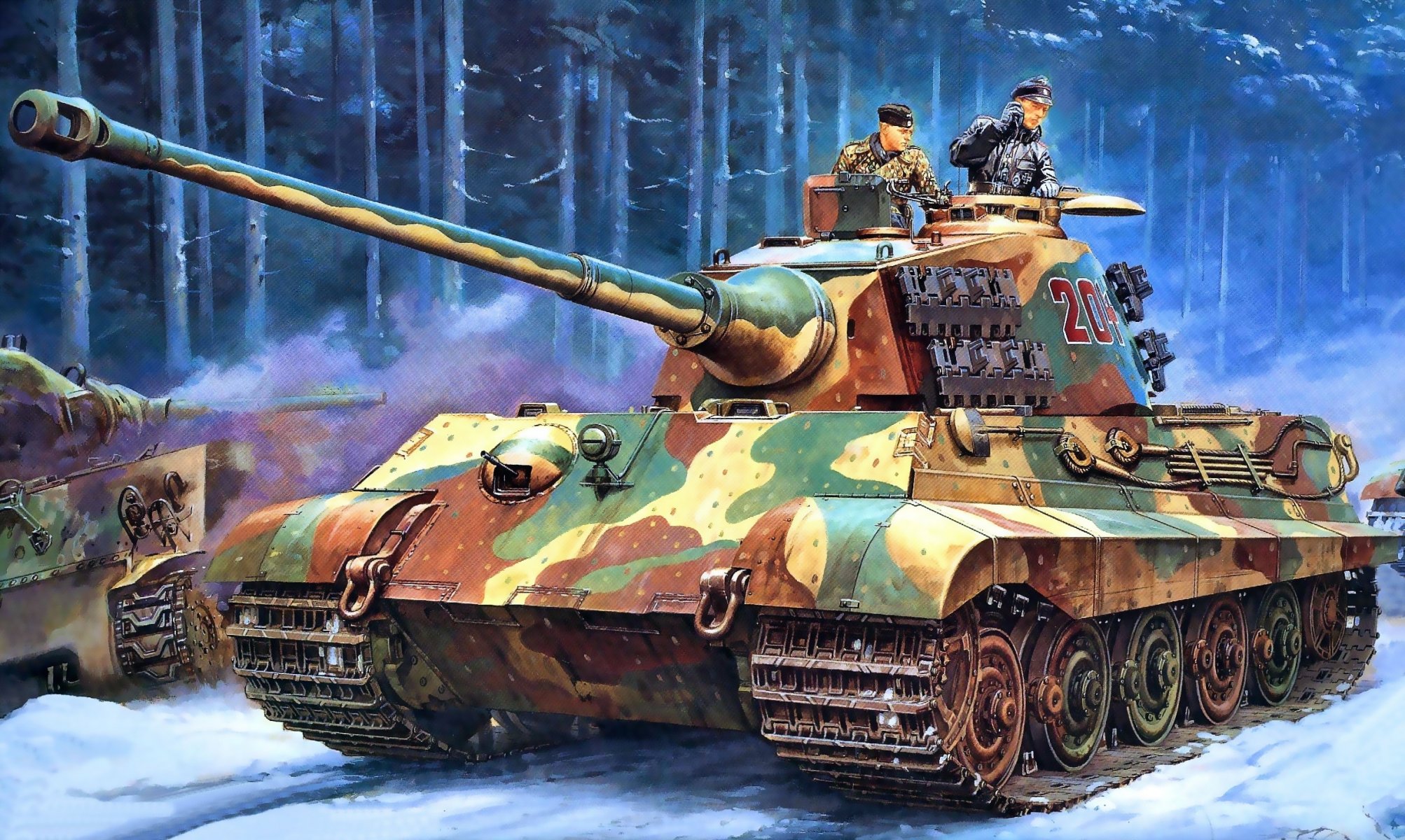 art terre route forêt panzerkampfwagen vi ausf b tiger ii tiger ii royal tiger königstiger allemand lourd réservoir final période seconde guerre mondiale