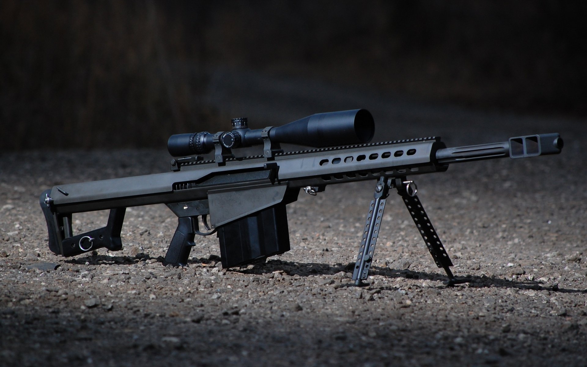 barrett m82 weapon sniper rifle large-caliber