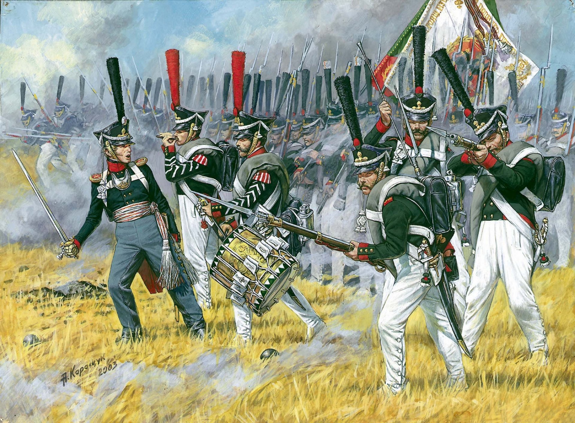 russian heavy infantry grenadiers 1812-1814 . linear heavy infantry good reason considered the best unstoppable in the bayonet