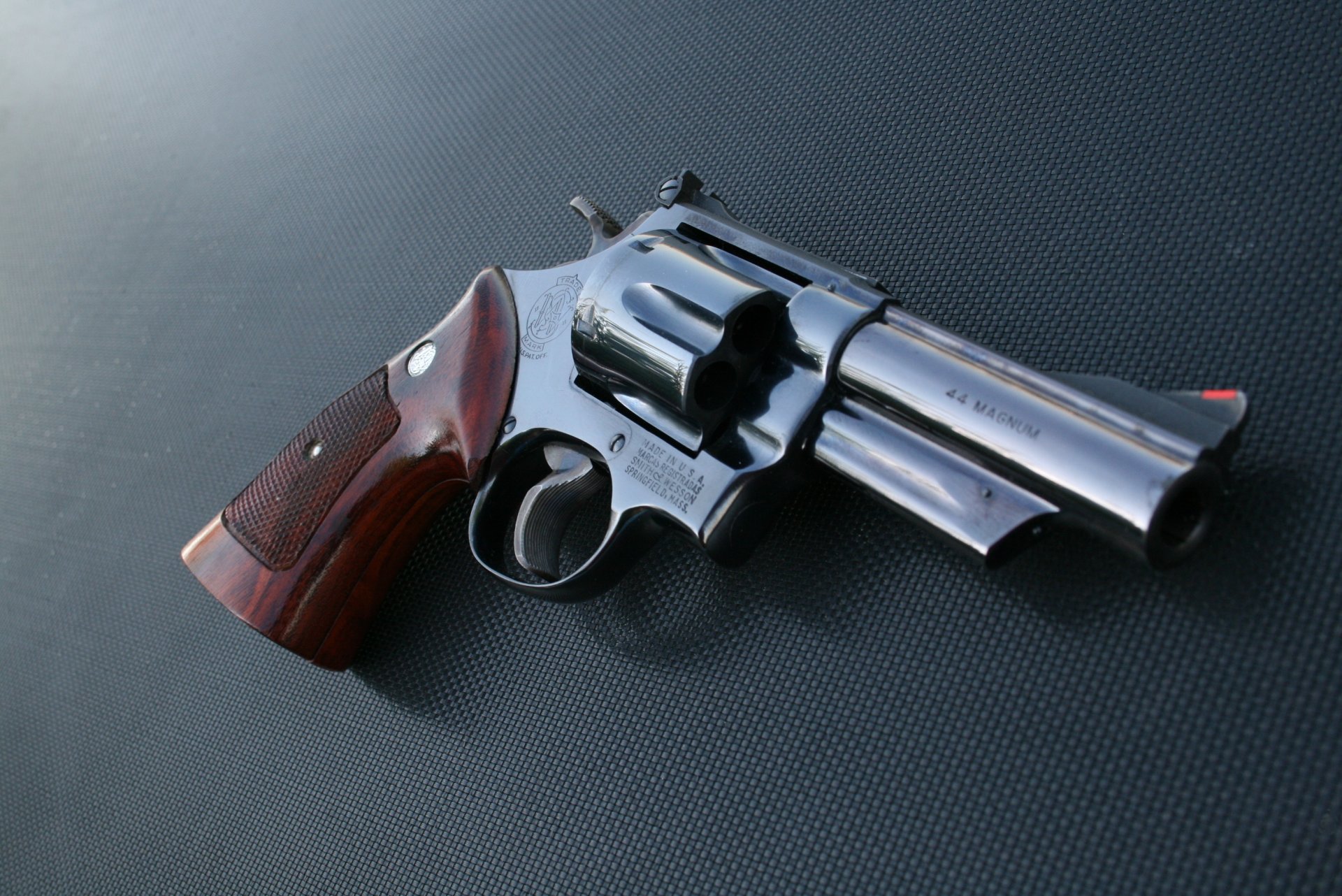 magnum revolver weapon close-up polish