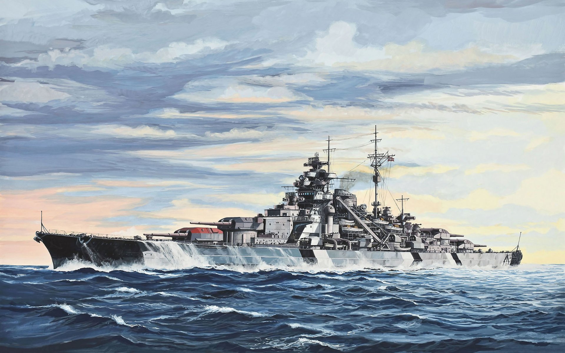 arte marina nave corazzata tedesco militare bismarck famoso dal nome del primo cancelliere dell impero tedesco otto von bismarck durante campagna maggio 1941 affondato danese stretto britannico incrociatore cappuccio tre giorni durato caccia britannico