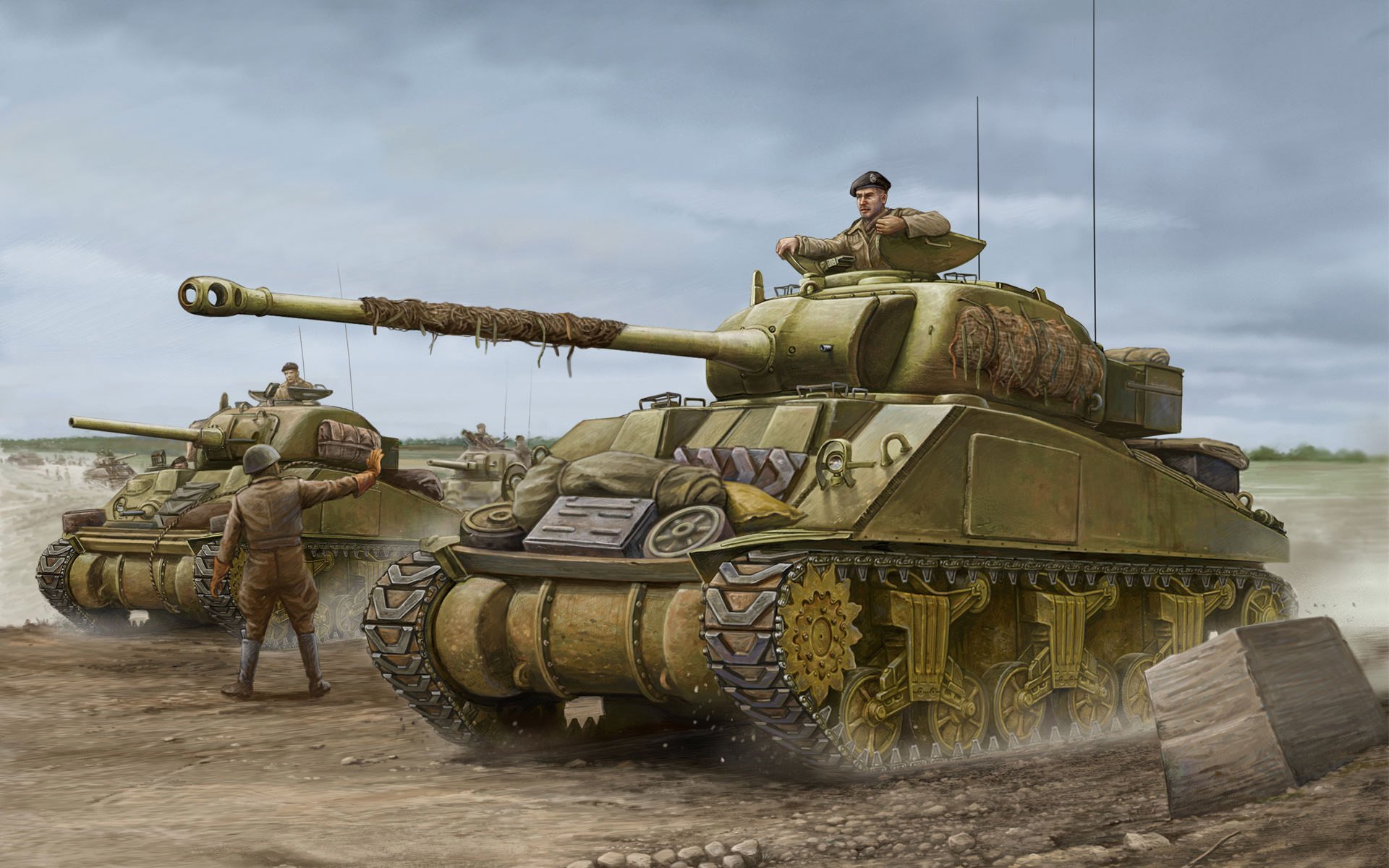 kunst tank sherman glühwürmchen firefly panzer britisch armee umgerüstet 17-pfund 2mm anti-panzer kanone flammen des krieges beschriften weltkrieg miniaturen spiel ww2