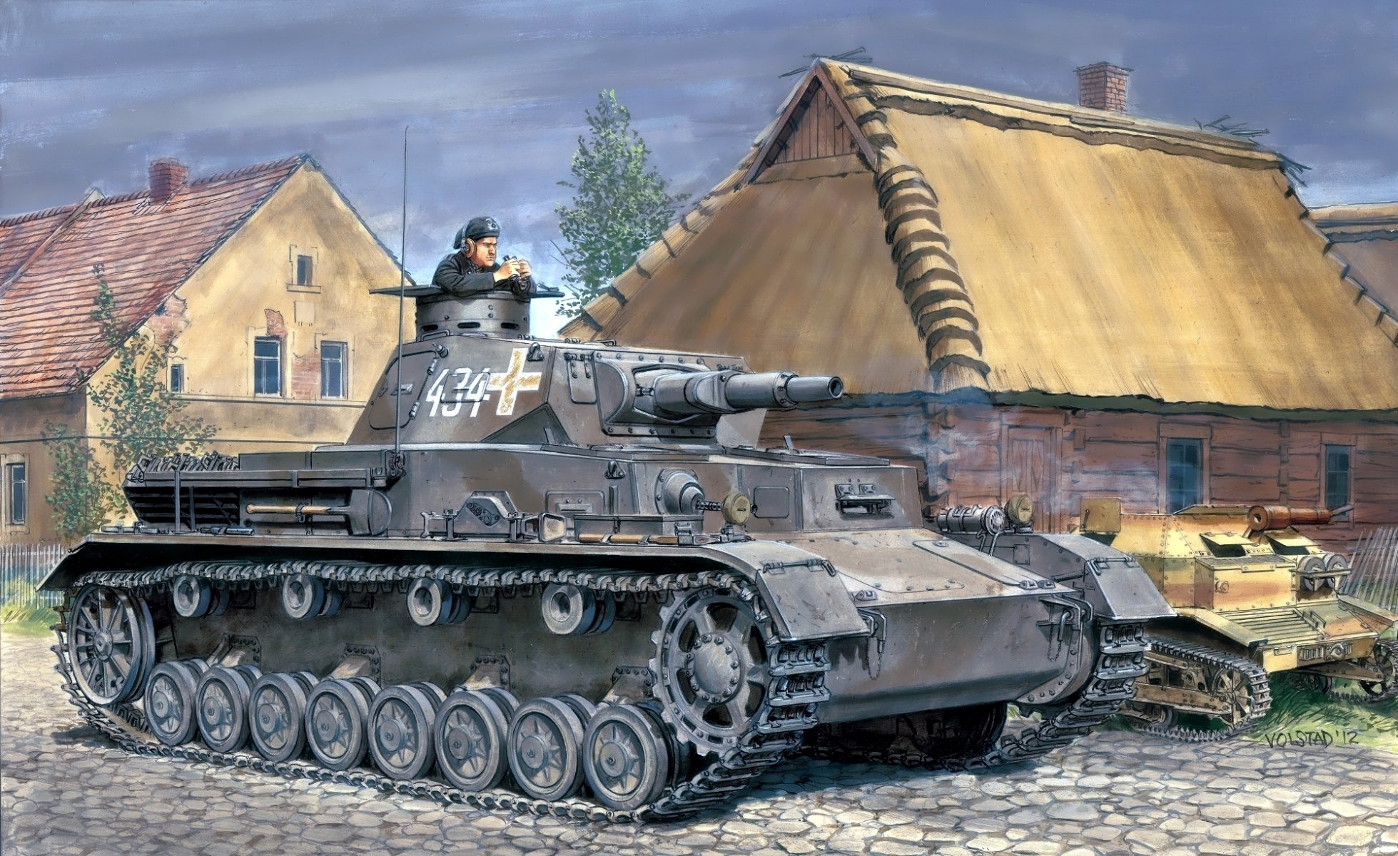 figura ron volstad casa petroliera carro medio t-4 panzer 4 sd.kfz . 161 pzkpfw iv ausf . a wehrmacht polonia 1939