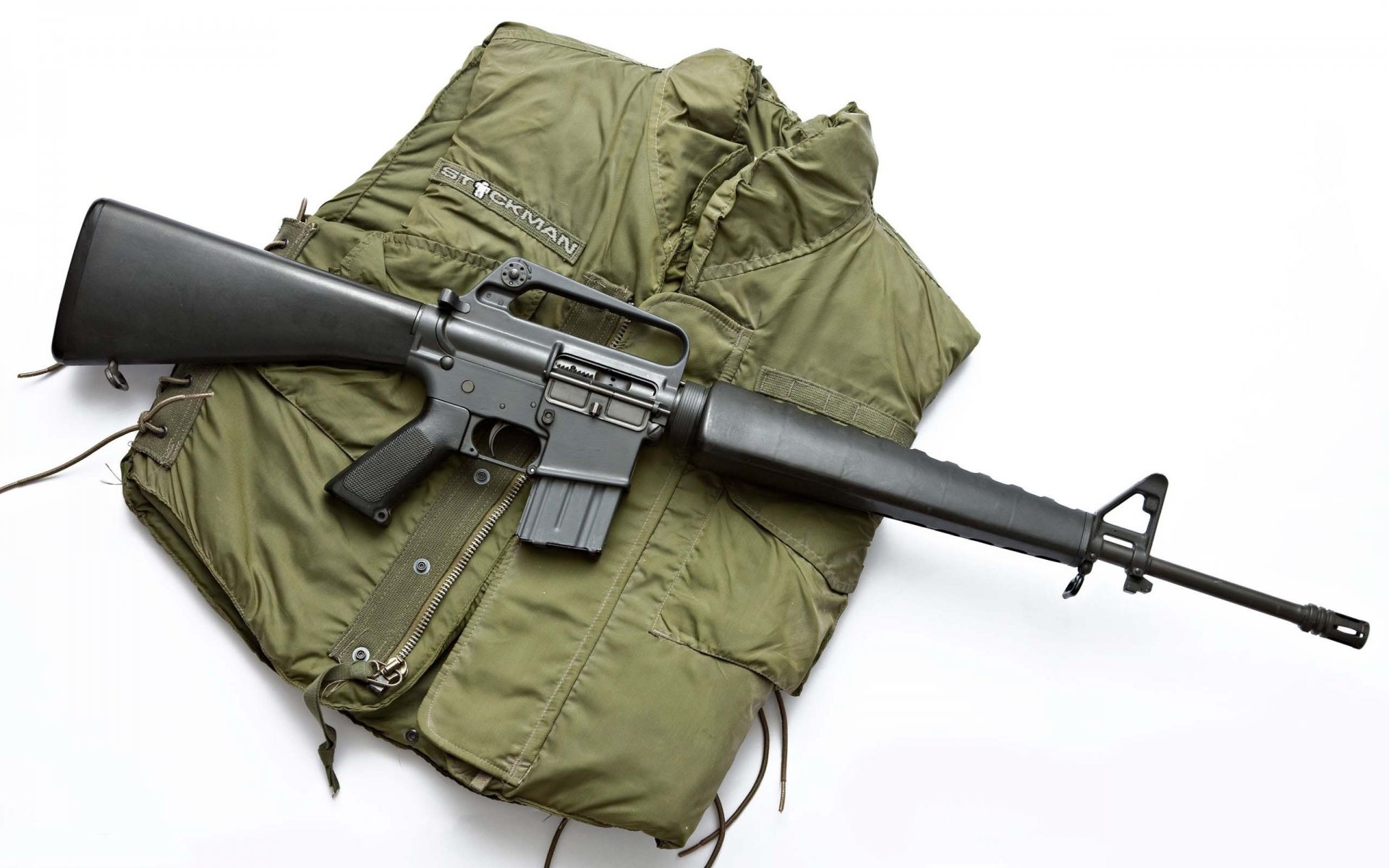 weapon m16 american auto rifle gauge 56 mm adopted by the to arms in 1960 g security jacket