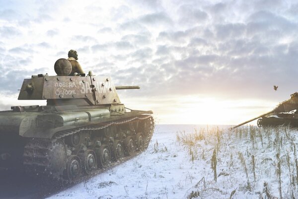 Tankman Klim Voroshilov. Winter