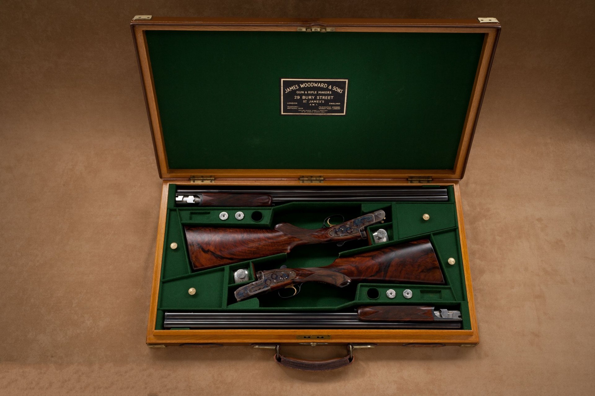 fusil de chasse royaume-uni james woodward crosse canon étui