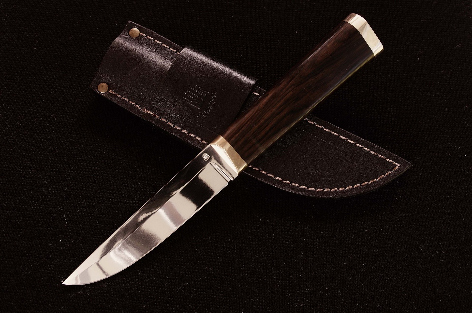 knife sheath leather background