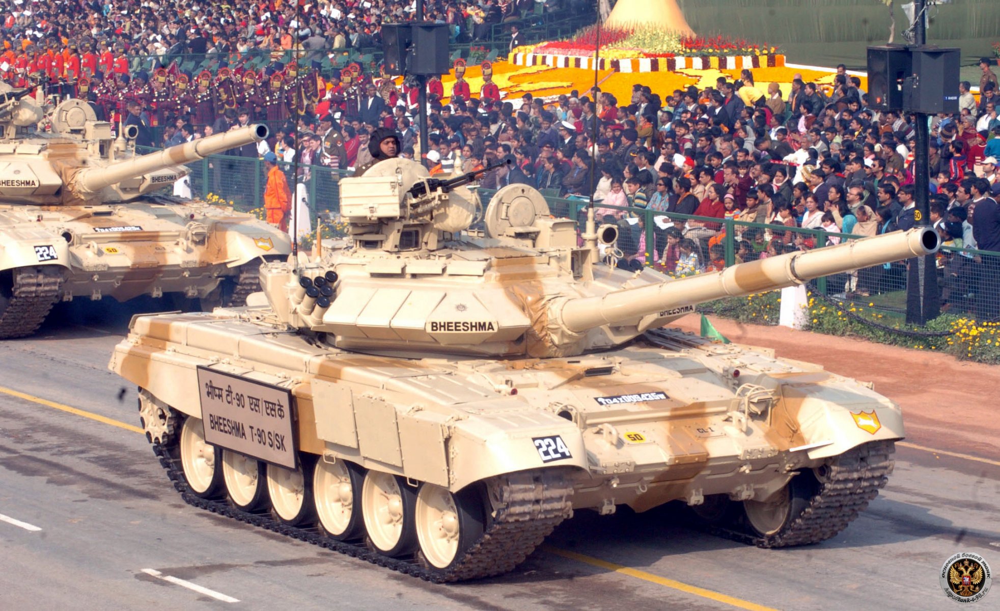 carro armato forze armate dell india t-90