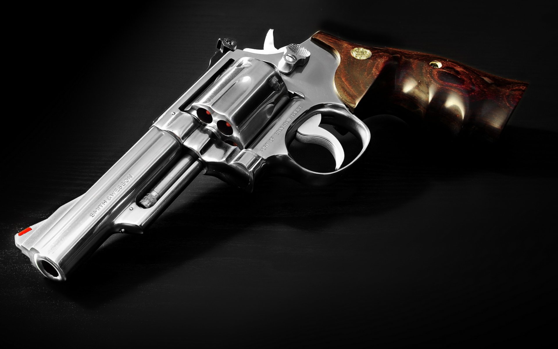 broń revolver s & w tło