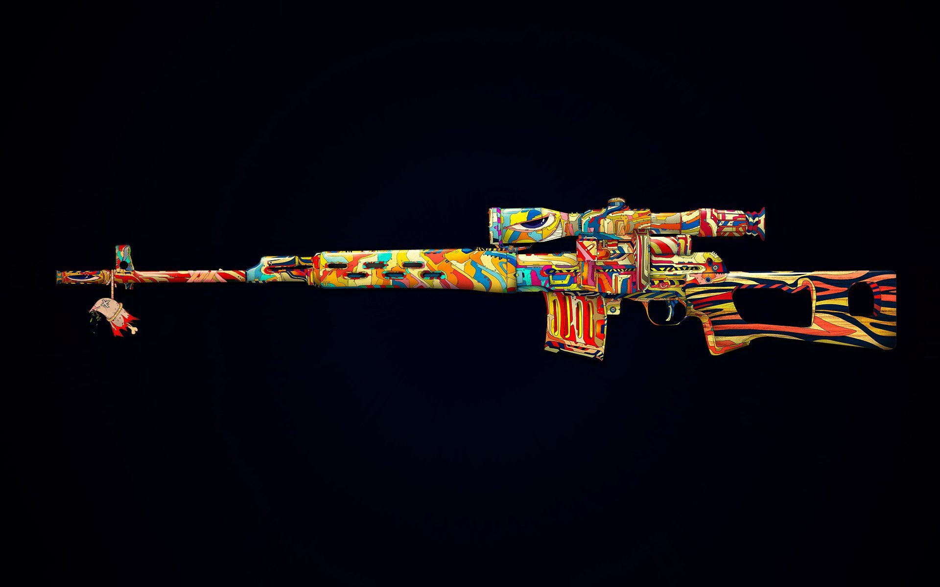 militaire fusil de sniper dessin style arme