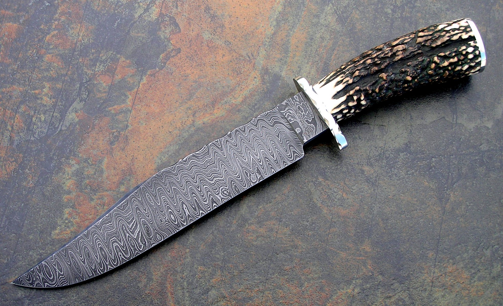 cuchillo acero de damasco armas