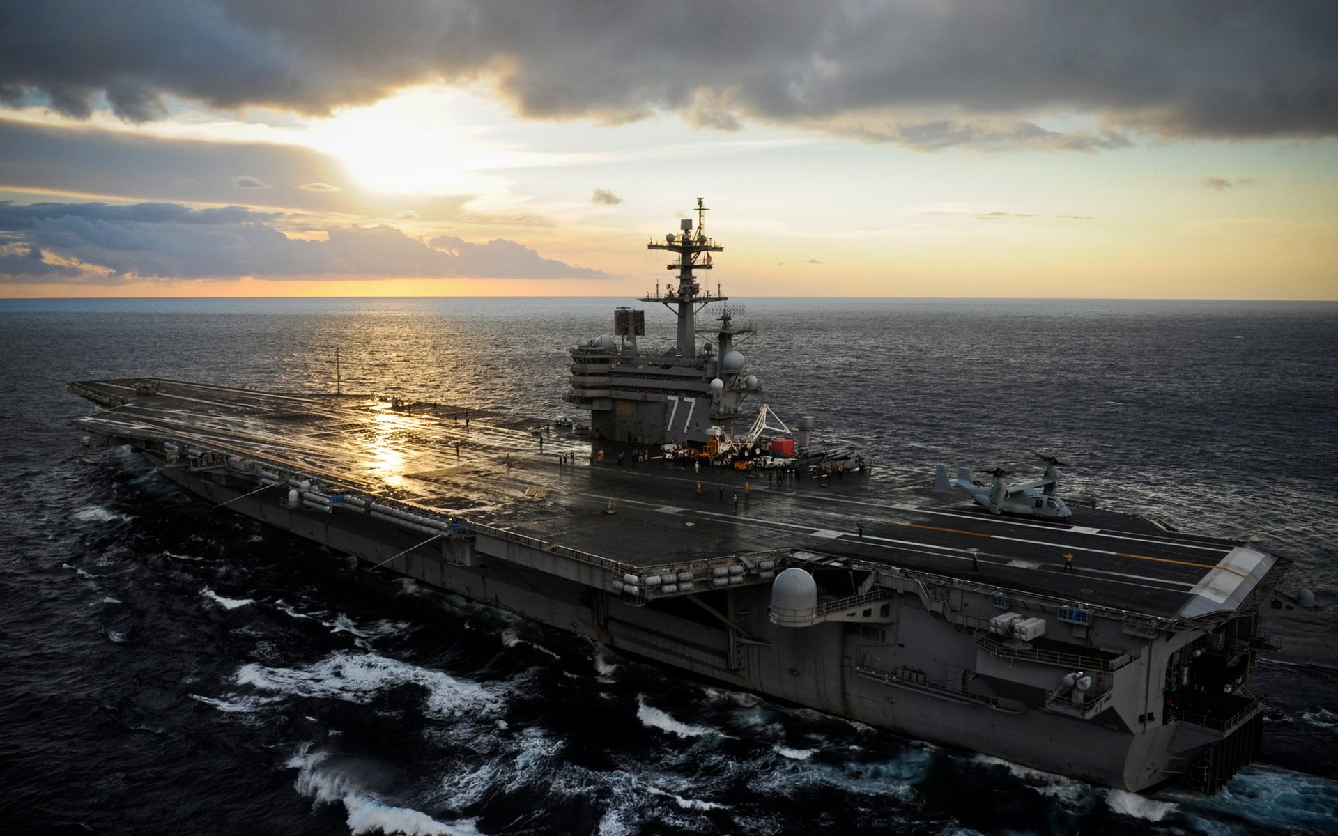 uss george bush portaaviones armas