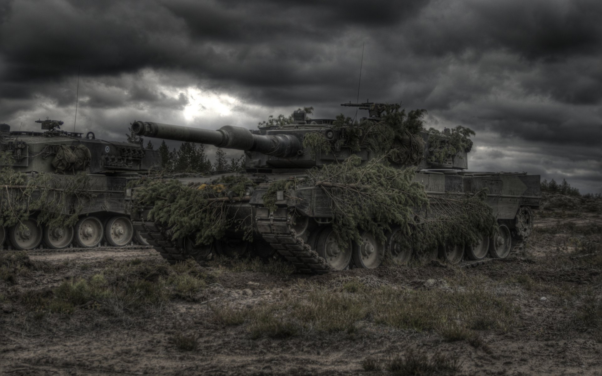 tank leopard2 verkleidung schlechtes wetter