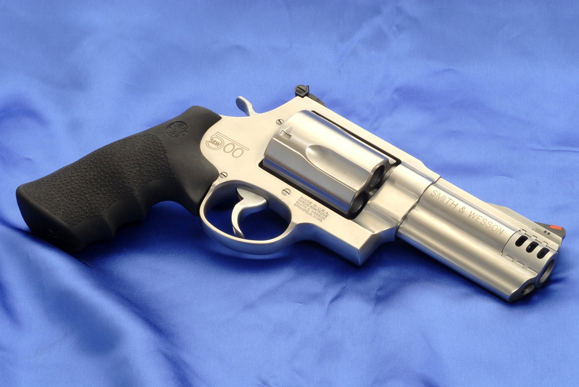 smith-wesson y modelo 500 pistola smith wesson arma revólver lienzo papel pintado