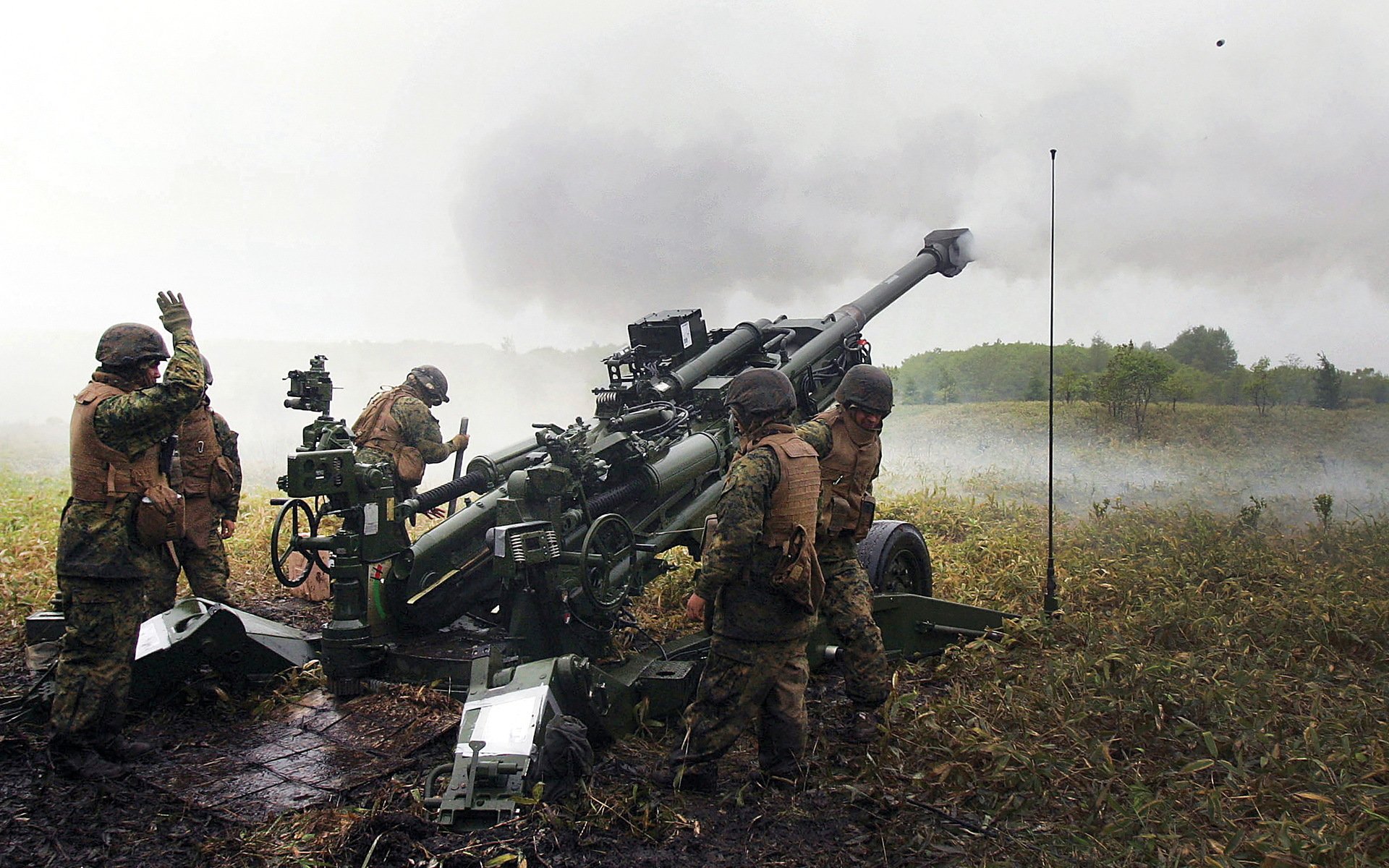 obús soldados guerra armas