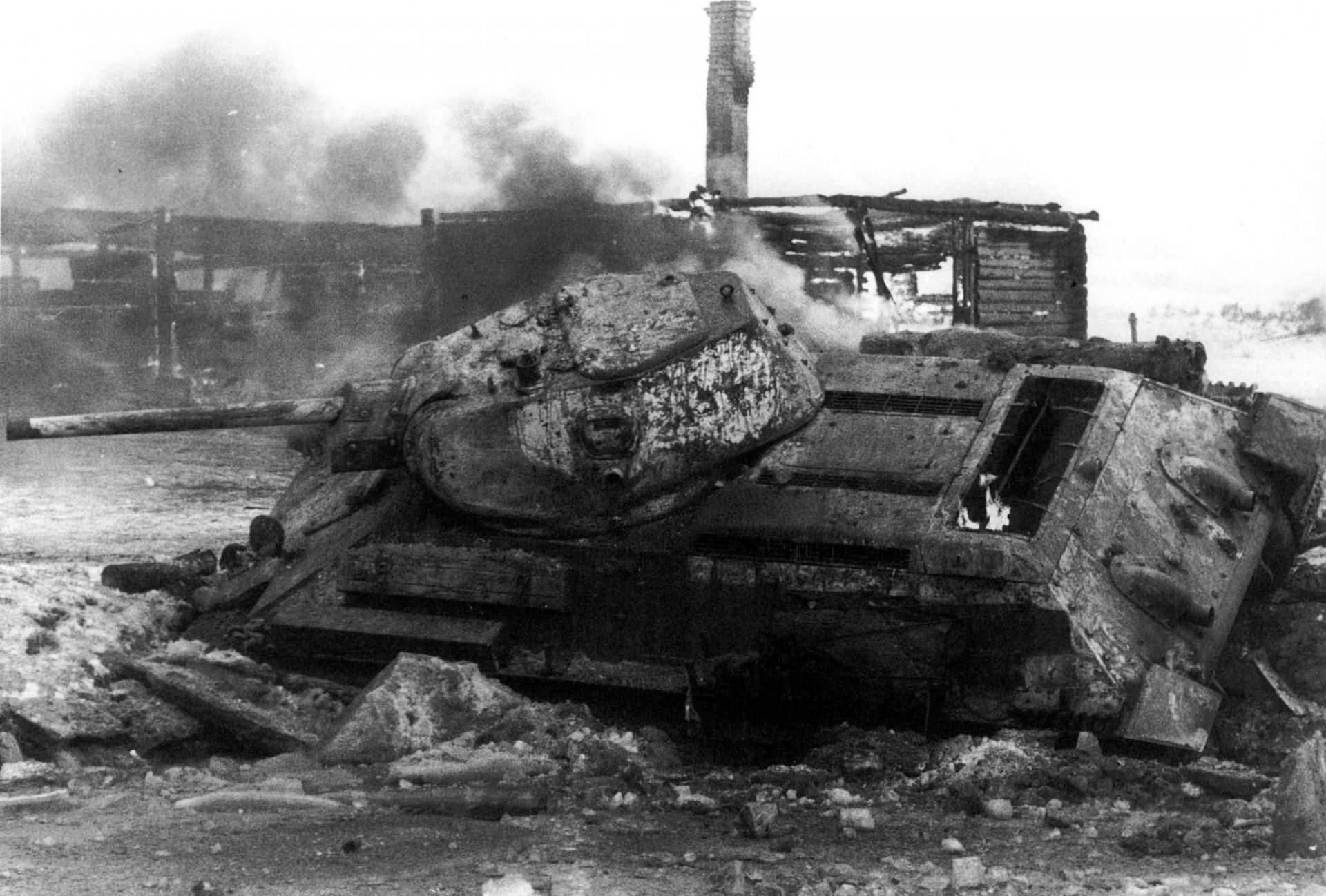 guerre char feu t-34