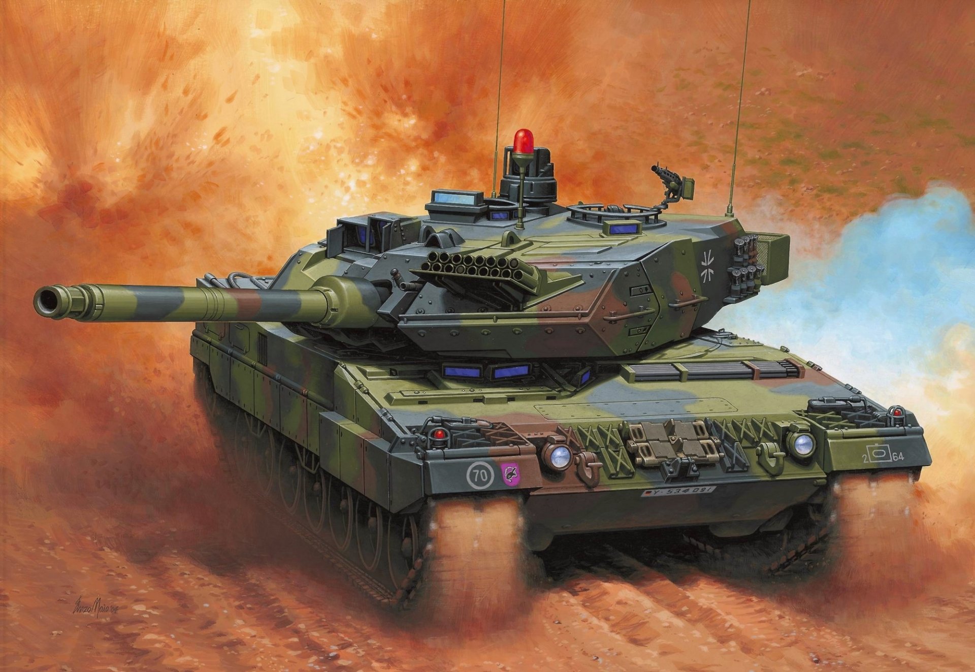 figure enzo mayo réservoir leopard 2a6 obt bundeswehr allemagne