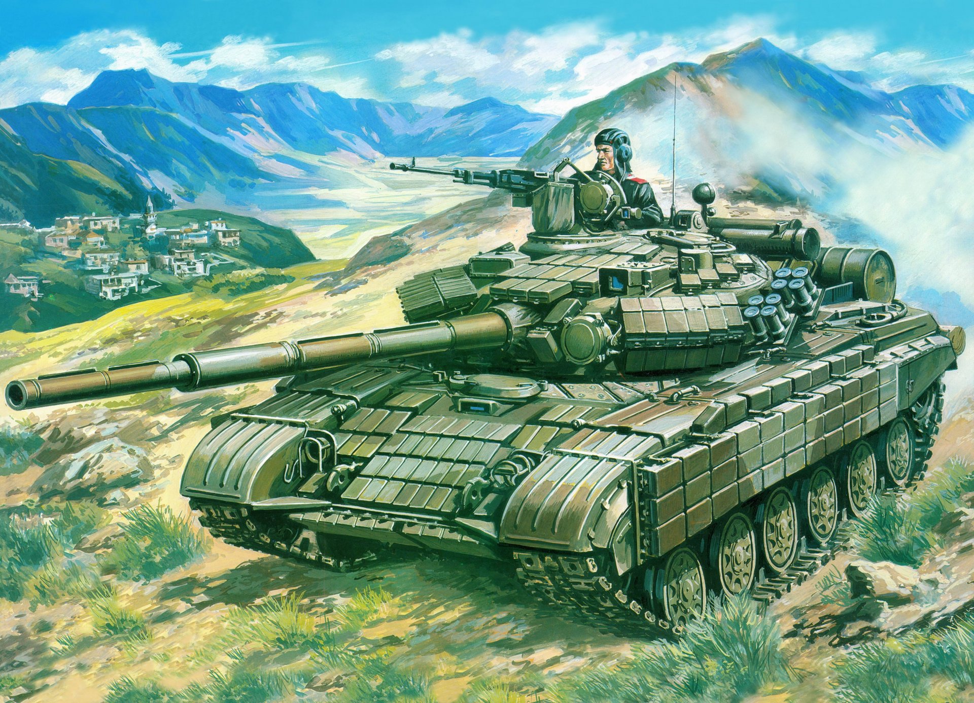 t-64b tank weapon armored vehicles wallpaper