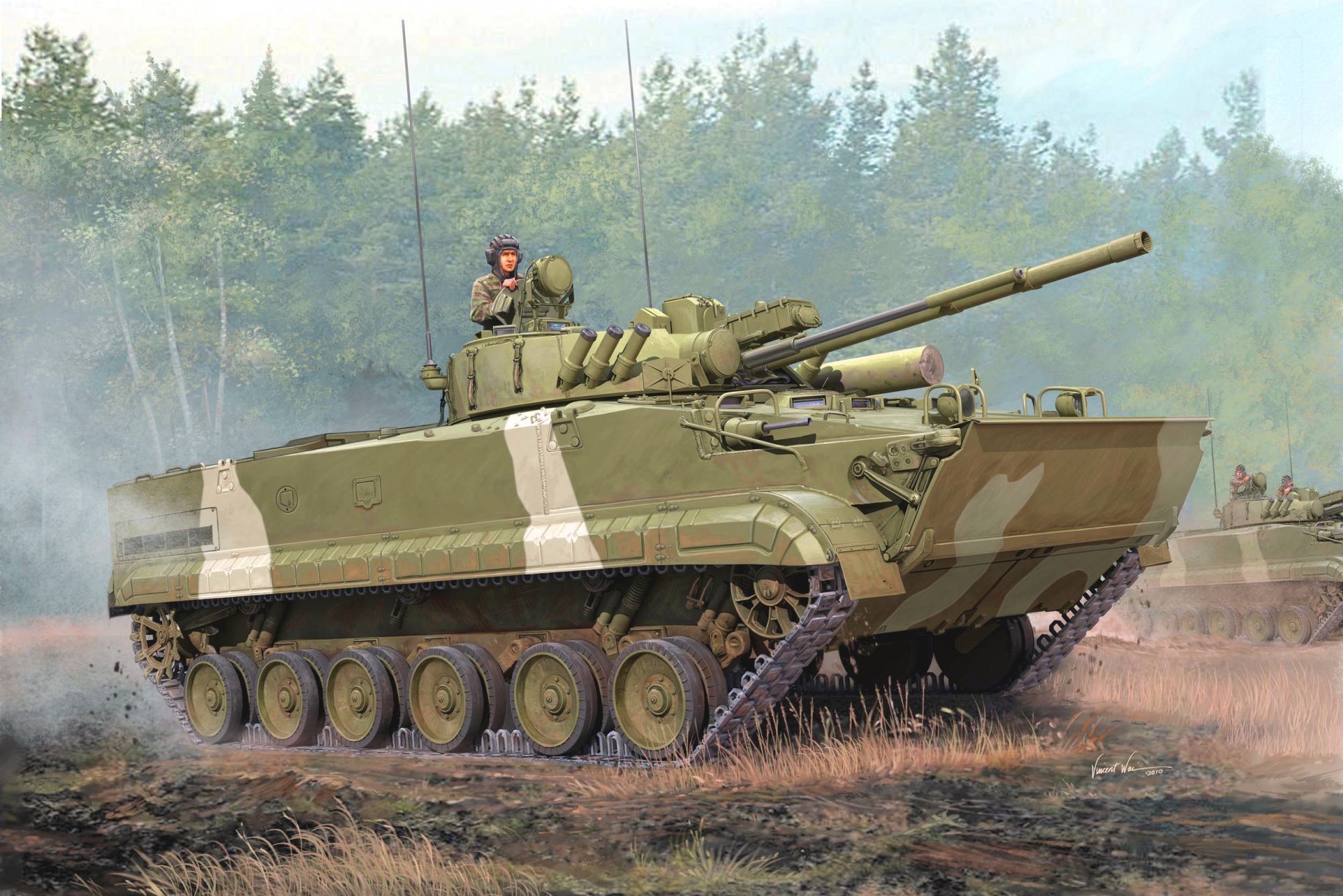 abbildung vincent vai infanterie-kampffahrzeug bmp-3 russland