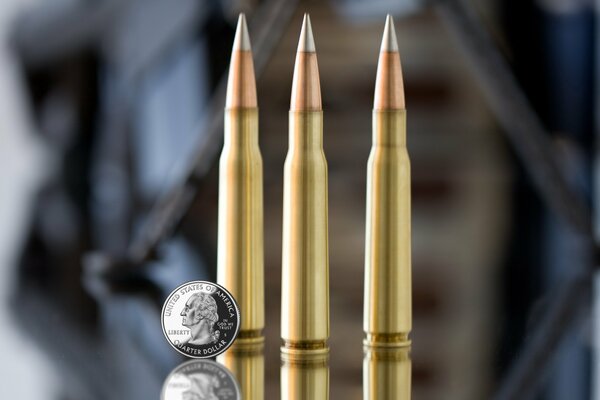 Professional Macro shooting cartridges and a coin are super