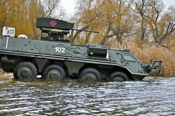 Floating Ukrainian combat module