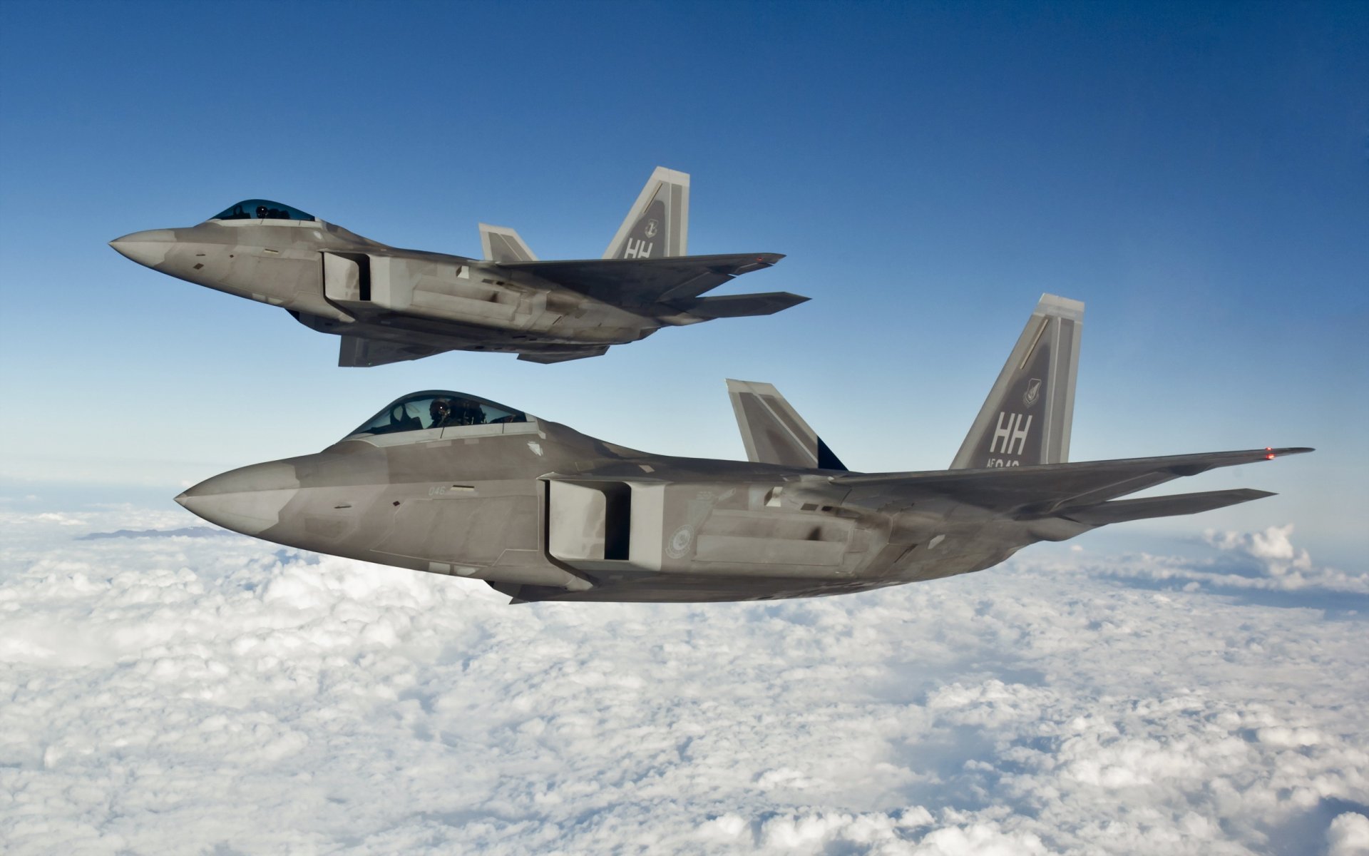 dos f-22 depredadores