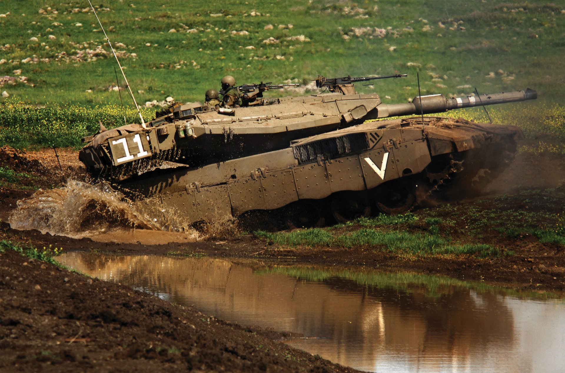 merkava tank dirt