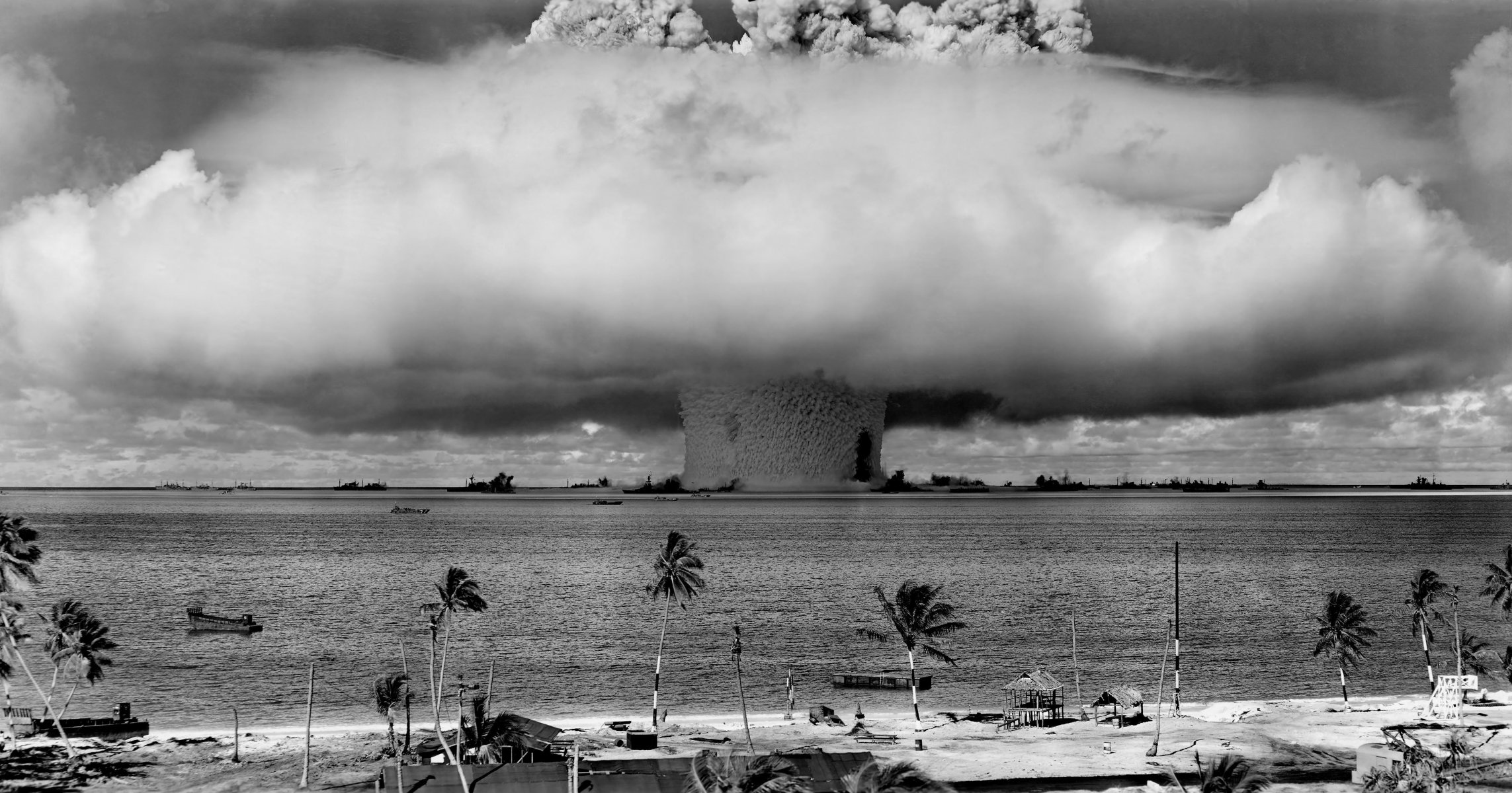 nuclear explosion shock wave nuke weapon