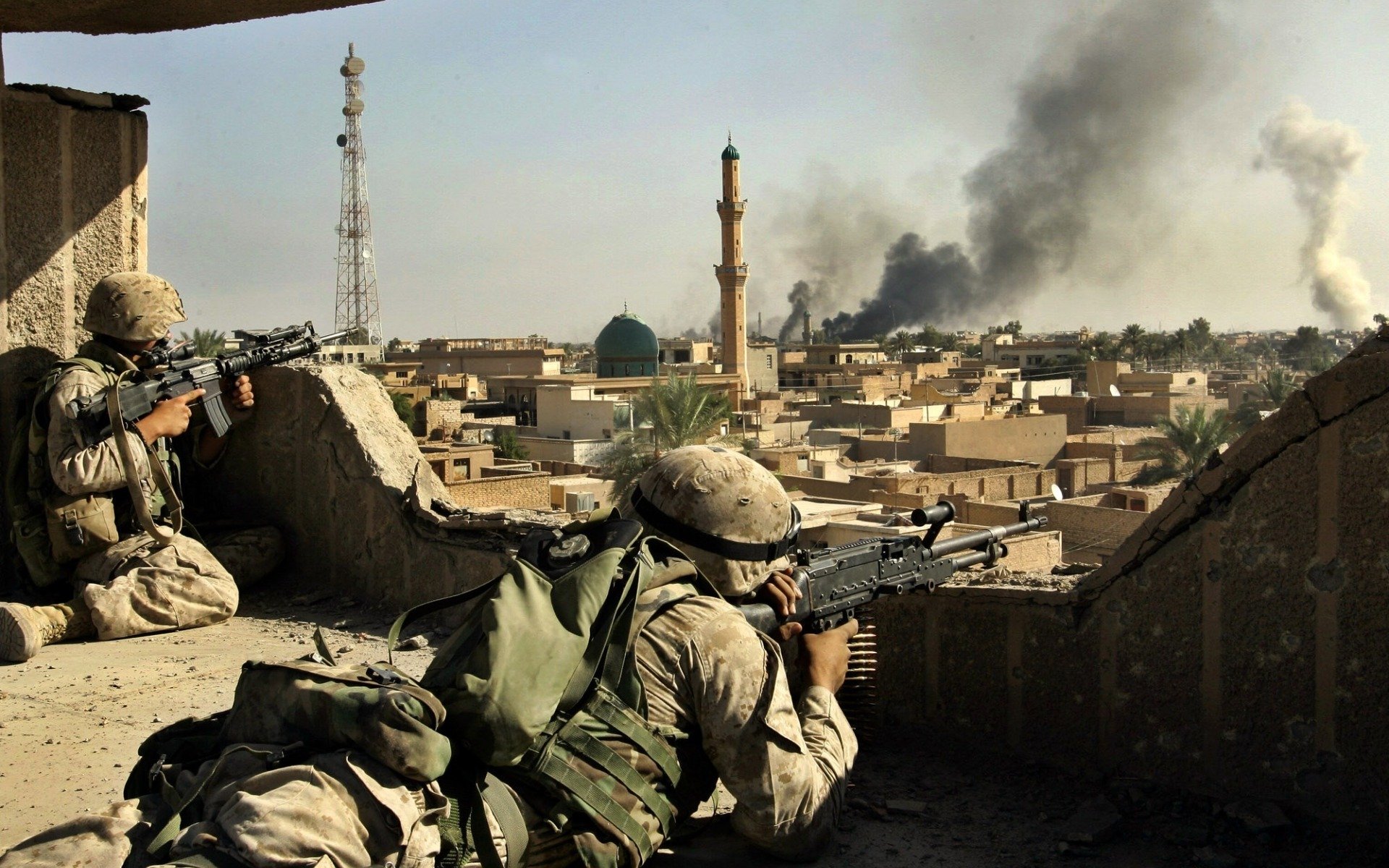 irak guerre soldats armes