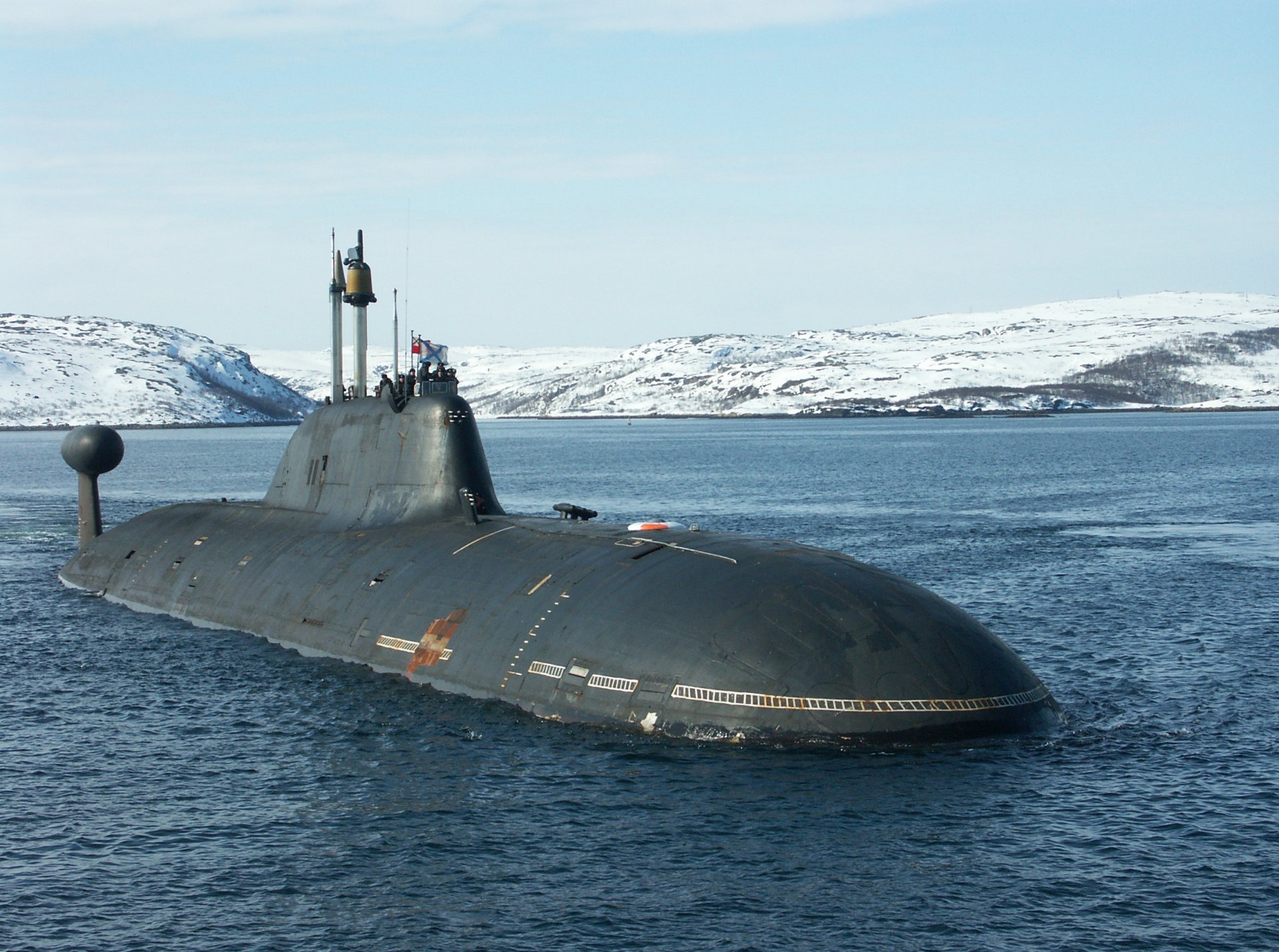 submarino agua k-154 nieve bandera de san andrés