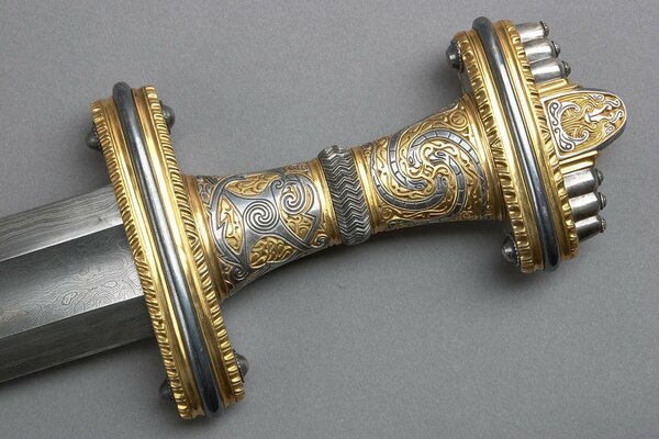 Elaborately decorated sword hilt